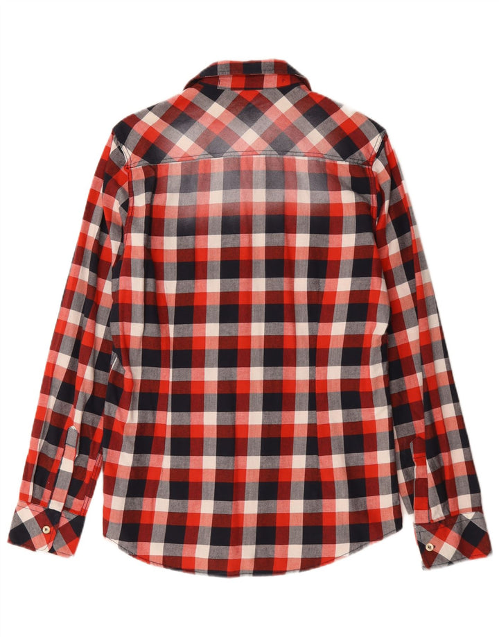 Scotch & Soda Herre Amsterdam Couture Flanellskjorte Medium rød ternet bomuld