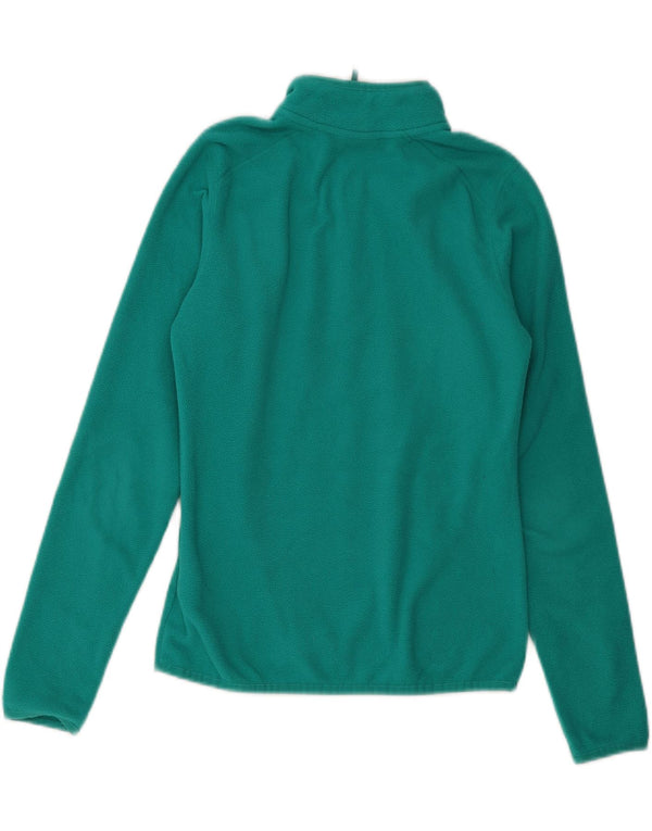 The North Face Dame Polartec Zip Neck Fleece Jumper UK 10 Small Turkis