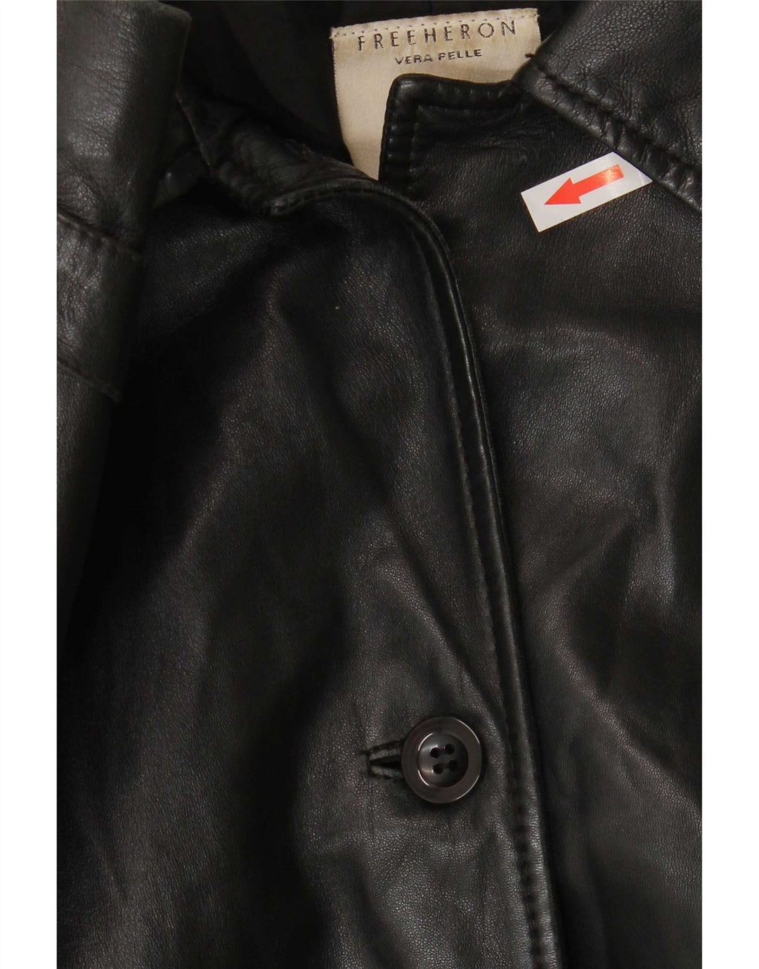 Conbipel Dame Free Heron Leather Coat IT 46 Large Black
