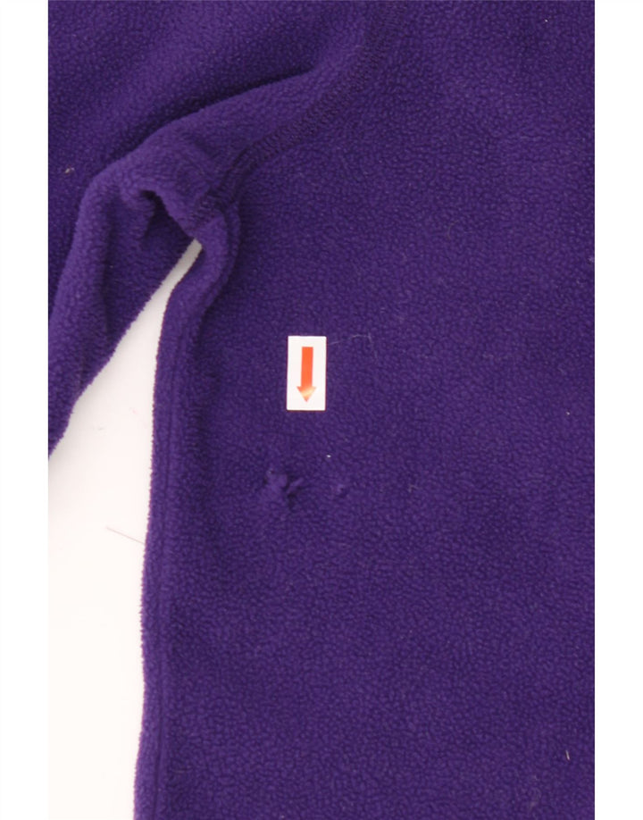 THE NORTH FACE Womens Zip Neck Fleece Jumper UK 14 Medium Purple Polyester Vintage The North Face and Second-Hand The North Face from Messina Hembry 