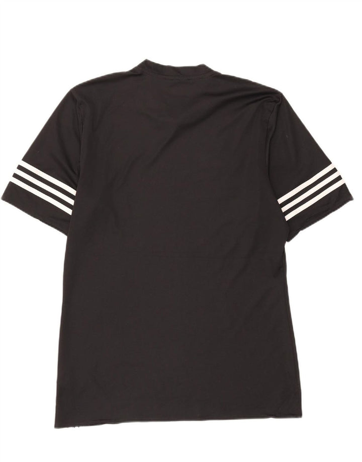 ADIDAS Mens Climalite T-Shirt Top Medium Black Polyester