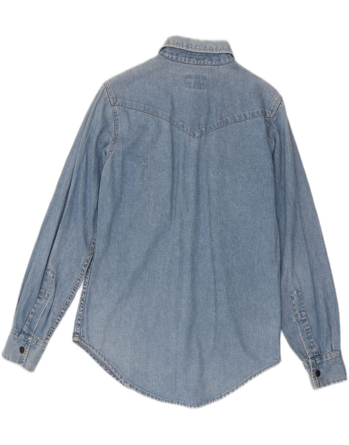 Big Star Herre Denim Shirt Lille Blå Bomuld