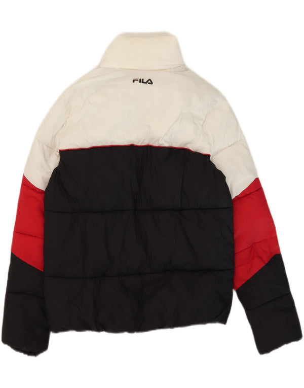 Fila Boys Polstret Hættejakke 13-14 år Flerfarvet Colourblock Nylon
