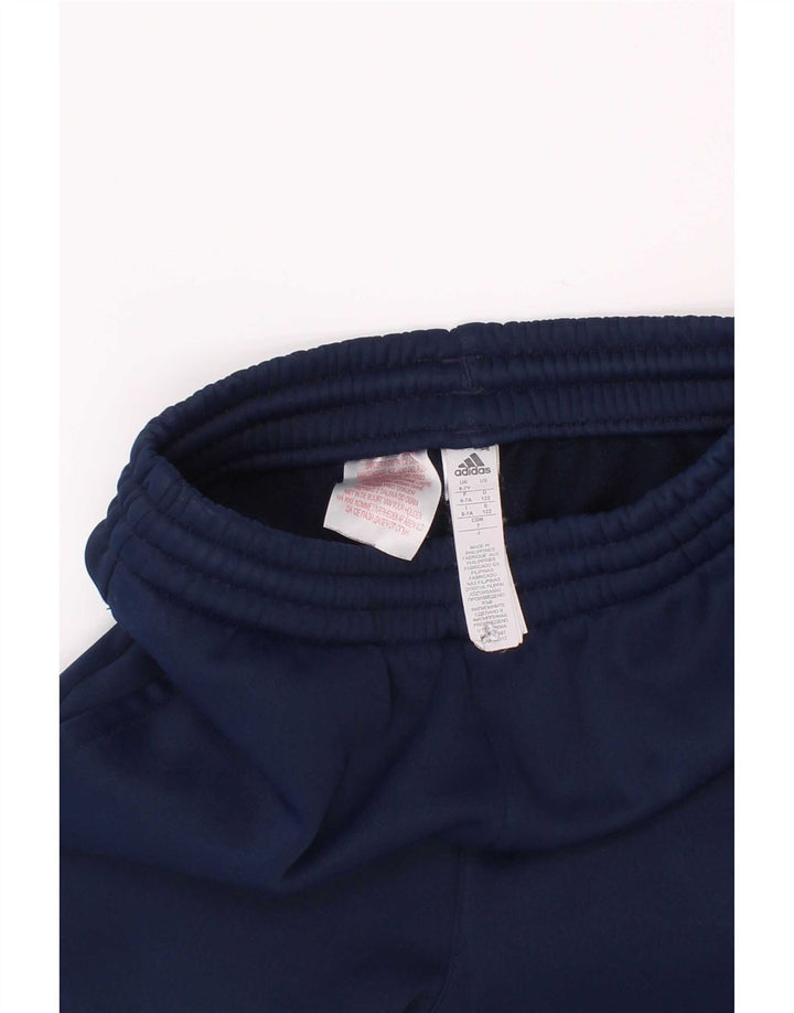 Adidas Drenge Træningsdragt Bukser Joggers 6-7 År Marineblå Polyester