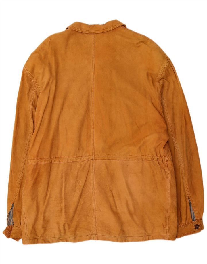 Diana Herre Ruskind Utility Jacket IT 52 XL Beige Læder