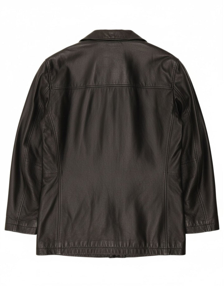 ROUTE 66 Mens Leather Jacket UK 38 Medium Black Leather