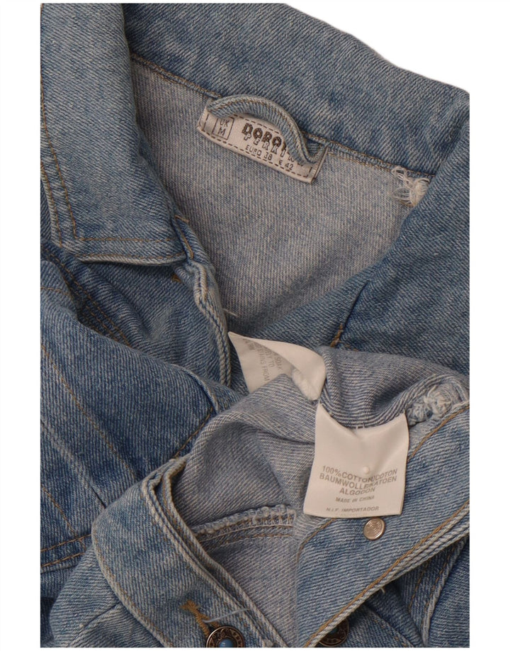 DOROTHY PERKINS Dame Crop denimjakke UK 14 Medium Blue Cotton