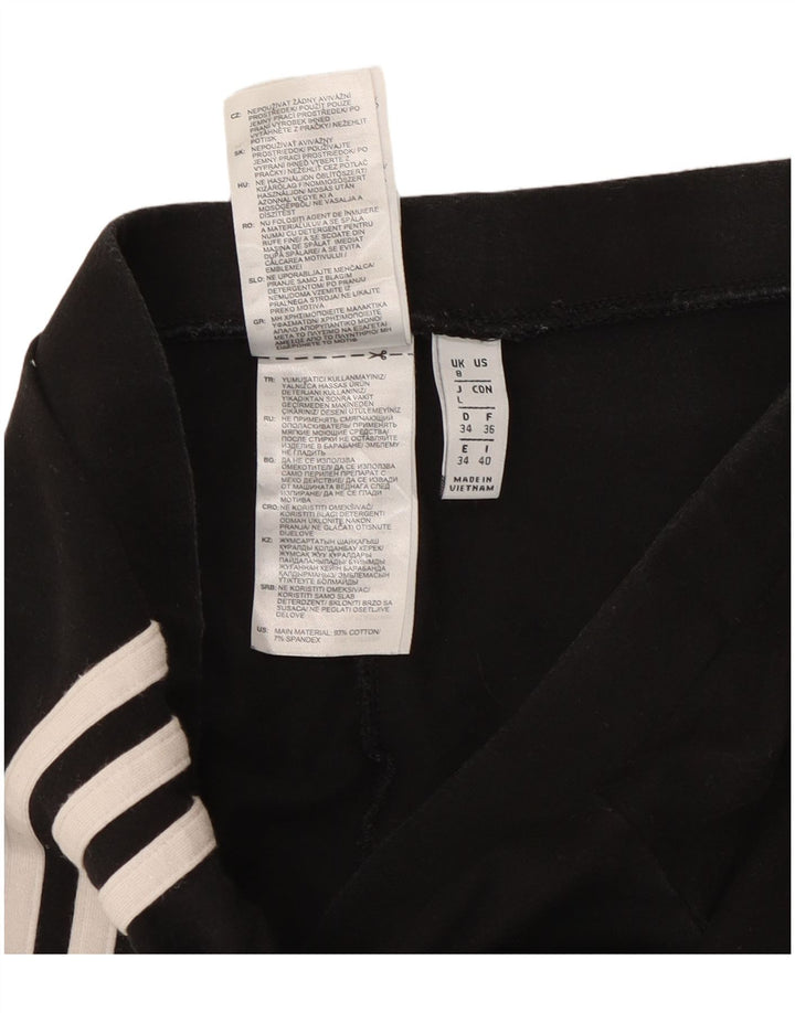 Adidas Dame Leggings UK 8 Small Black Bomuld
