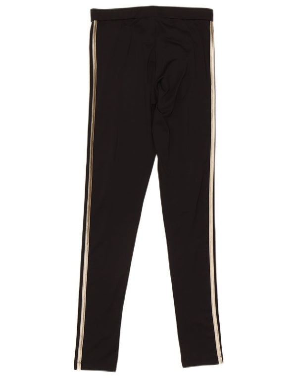 Adidas Womens Leggings UK 8 Small Black Polyester