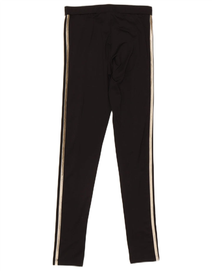 Adidas Womens Leggings UK 8 Small Black Polyester
