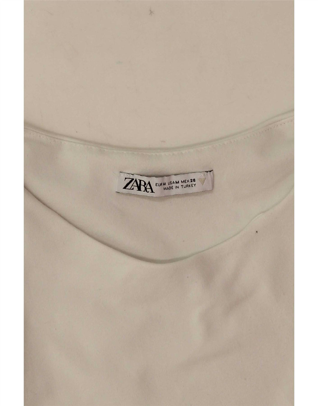 Zara ærmeløs bodysuit til kvinder UK 12 Medium White