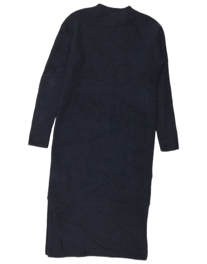 Marks & Spencer Langærmet Jumperkjole til kvinder Lille marineblå polyester