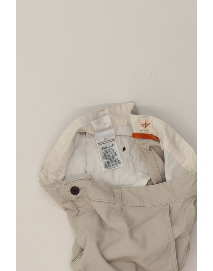 DOCKERS Mens Cargo Shorts W33 Medium Off White Cotton Vintage Dockers and Second-Hand Dockers from Messina Hembry 