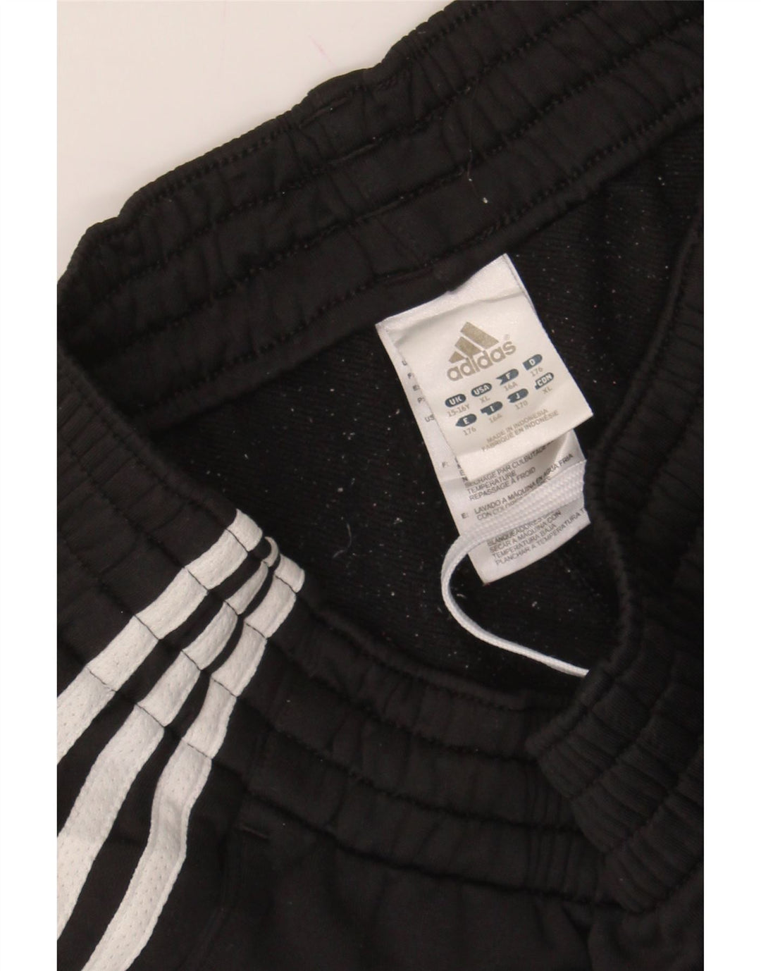 ADIDAS Girls Climalite Tracksuit Trousers 15-16 Years  Black Polyester Vintage Adidas and Second-Hand Adidas from Messina Hembry 