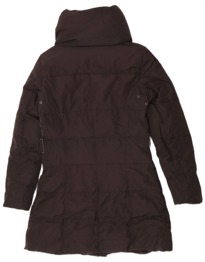 Zara Polstret Frakke til kvinder UK 14 Medium Sort Polyester