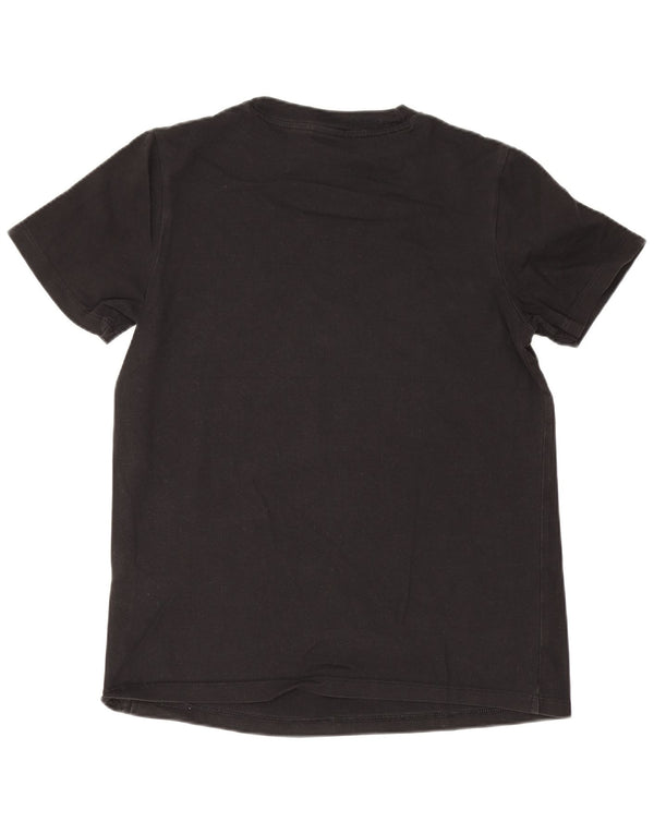 Adidas Dame Grafisk T-Shirt Top UK 10 Small Black Bomuld
