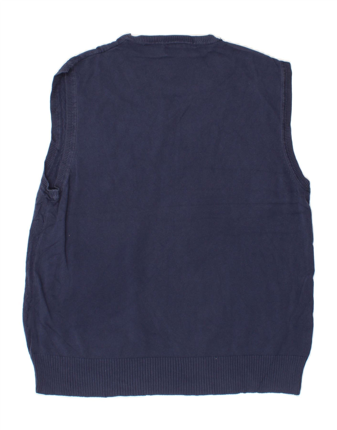 DOCKERS Mens Vest Tank Top Medium Navy Blue Chevron Cotton Vintage Dockers and Second-Hand Dockers from Messina Hembry 