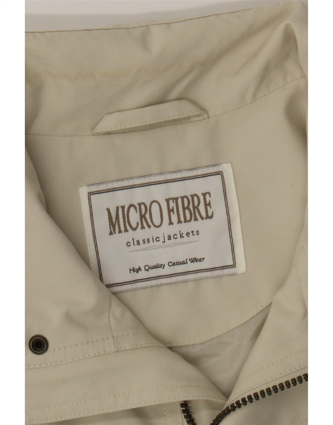 CANDA Mens Bomber Jacket IT 50 Large Beige Polyester Vintage Canda and Second-Hand Canda from Messina Hembry 