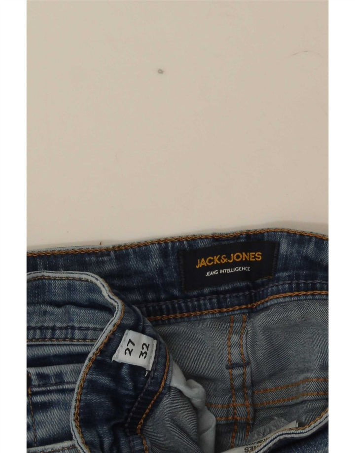 Jack & Jones Herre GLENN Slim Jeans W27 L32 Blå Bomuld
