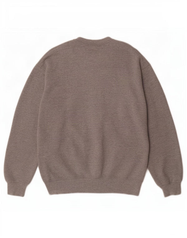Lee Dame Sweatshirt Jumper UK 14 Medium Grey Flecked Bomuld