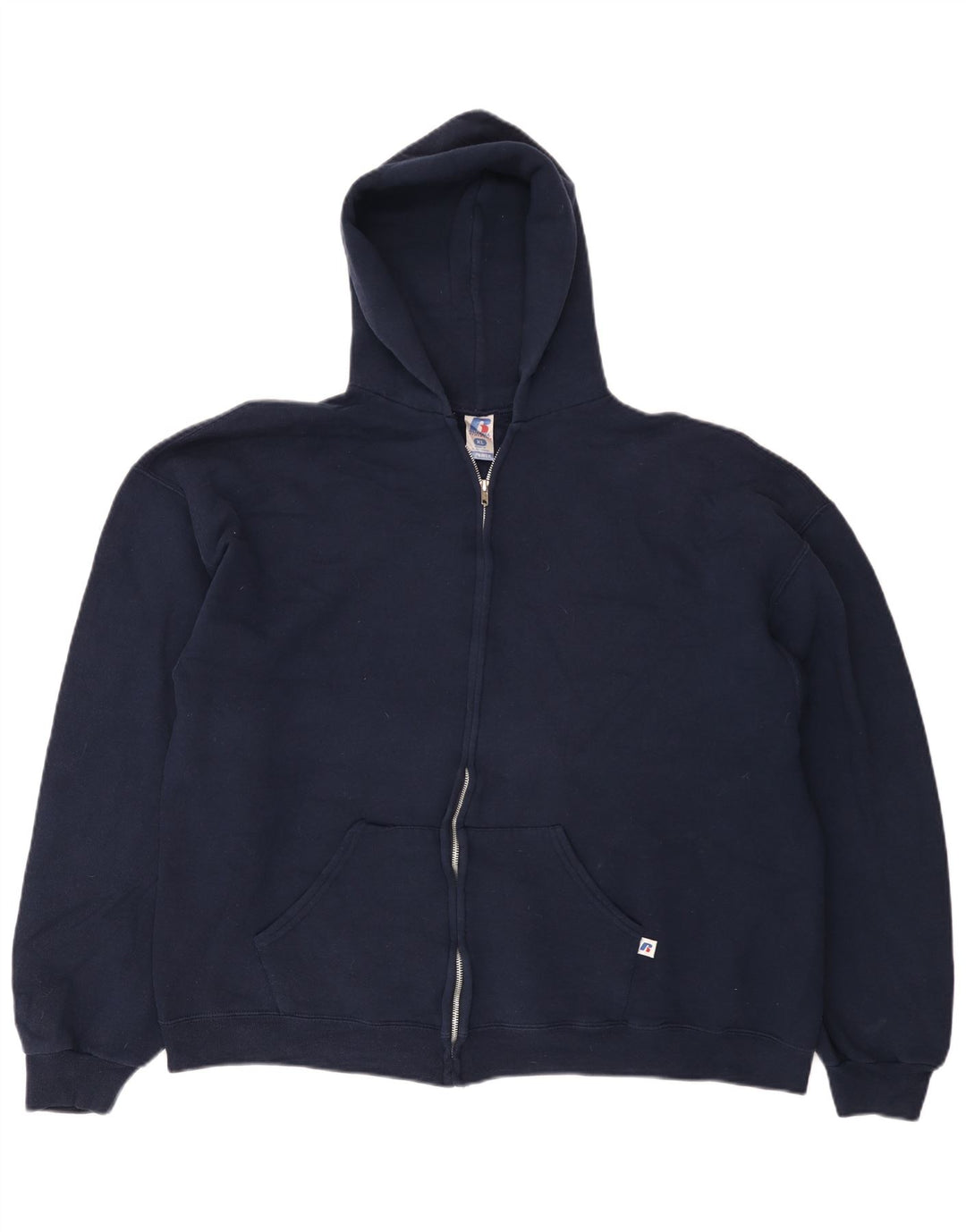 RUSSELL ATHLETIC Dame Dri-Power Hættetrøje Sweater med lynlås UK 18 XL Marineblå