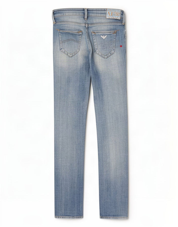 Armani Dame Skinny Jeans W27 L32 Blå