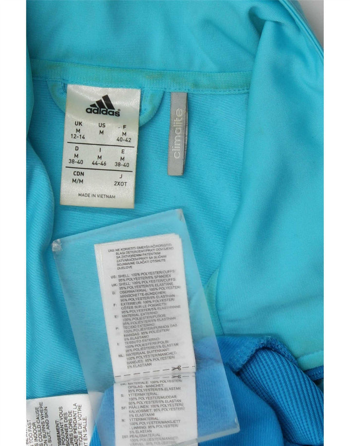 Adidas Dame Climalite Træningsdragt Topjakke UK 12/14 Medium Blue