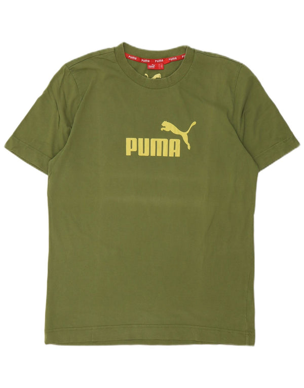 Puma Herre Grafisk T-Shirt Top Medium Grøn