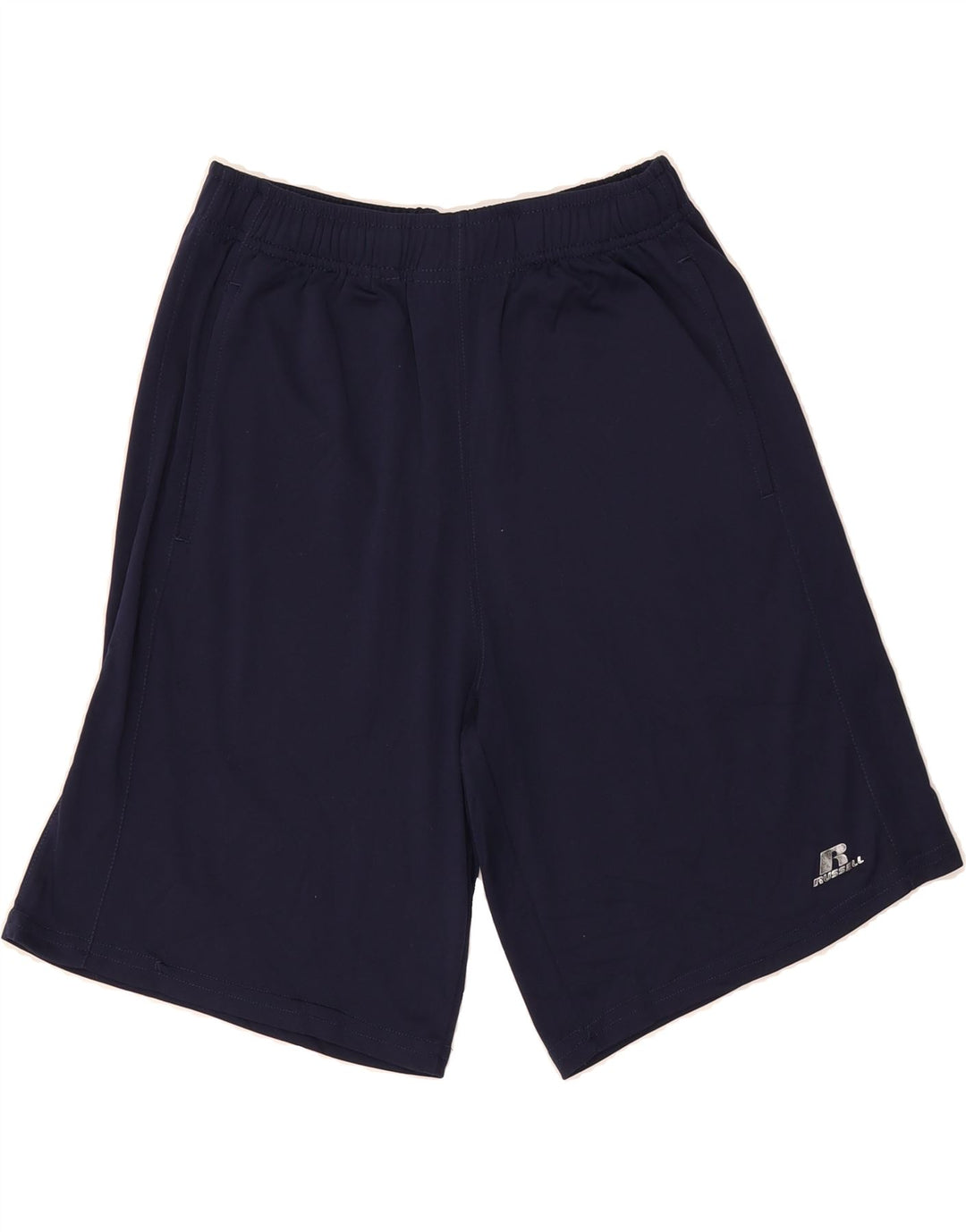 RUSSELL ATHLETIC Mens Sport Shorts Small  Navy Blue Polyester Vintage Russell Athletic and Second-Hand Russell Athletic from Messina Hembry 