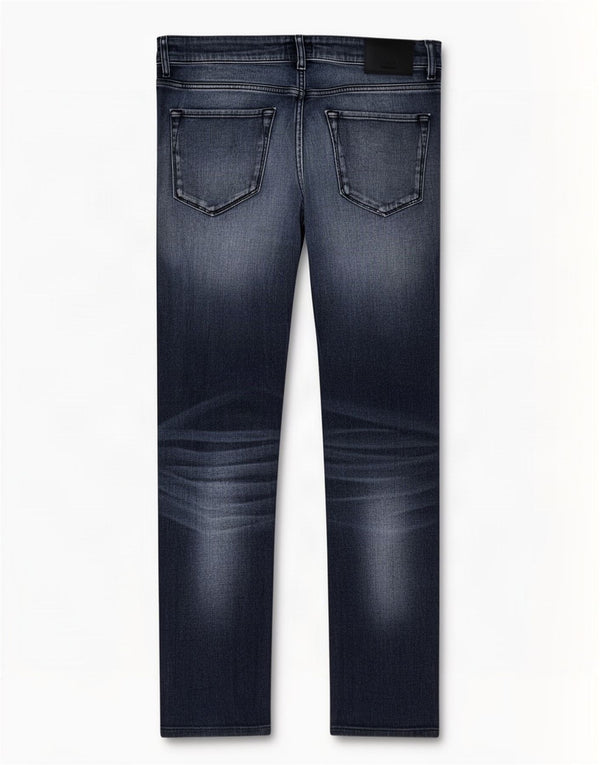 Hugo Boss Herre Slim Jeans W34 L30 Marineblå Bomuld