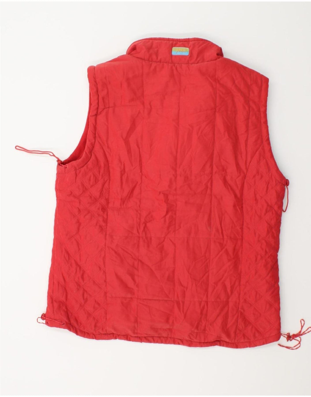 JOULES Womens Quilted Gilet UK 16 Large Red Vintage Joules and Second-Hand Joules from Messina Hembry 