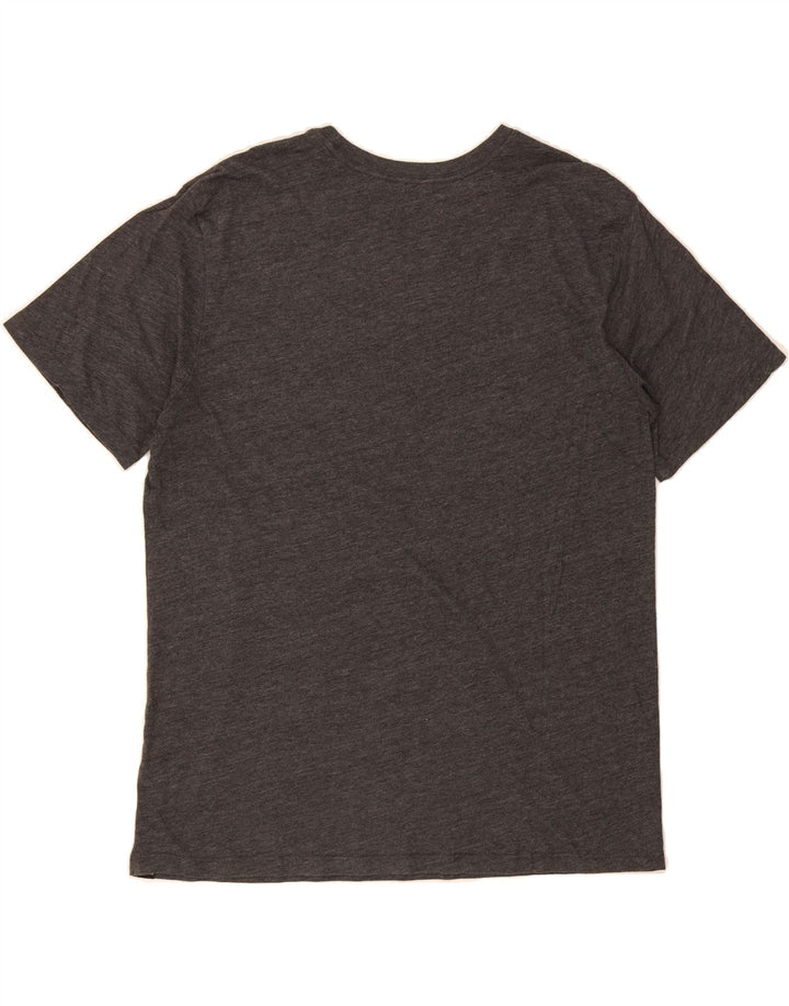 HURLEY Mens Graphic T-Shirt Top Large Grey Cotton Vintage Hurley and Second-Hand Hurley from Messina Hembry 