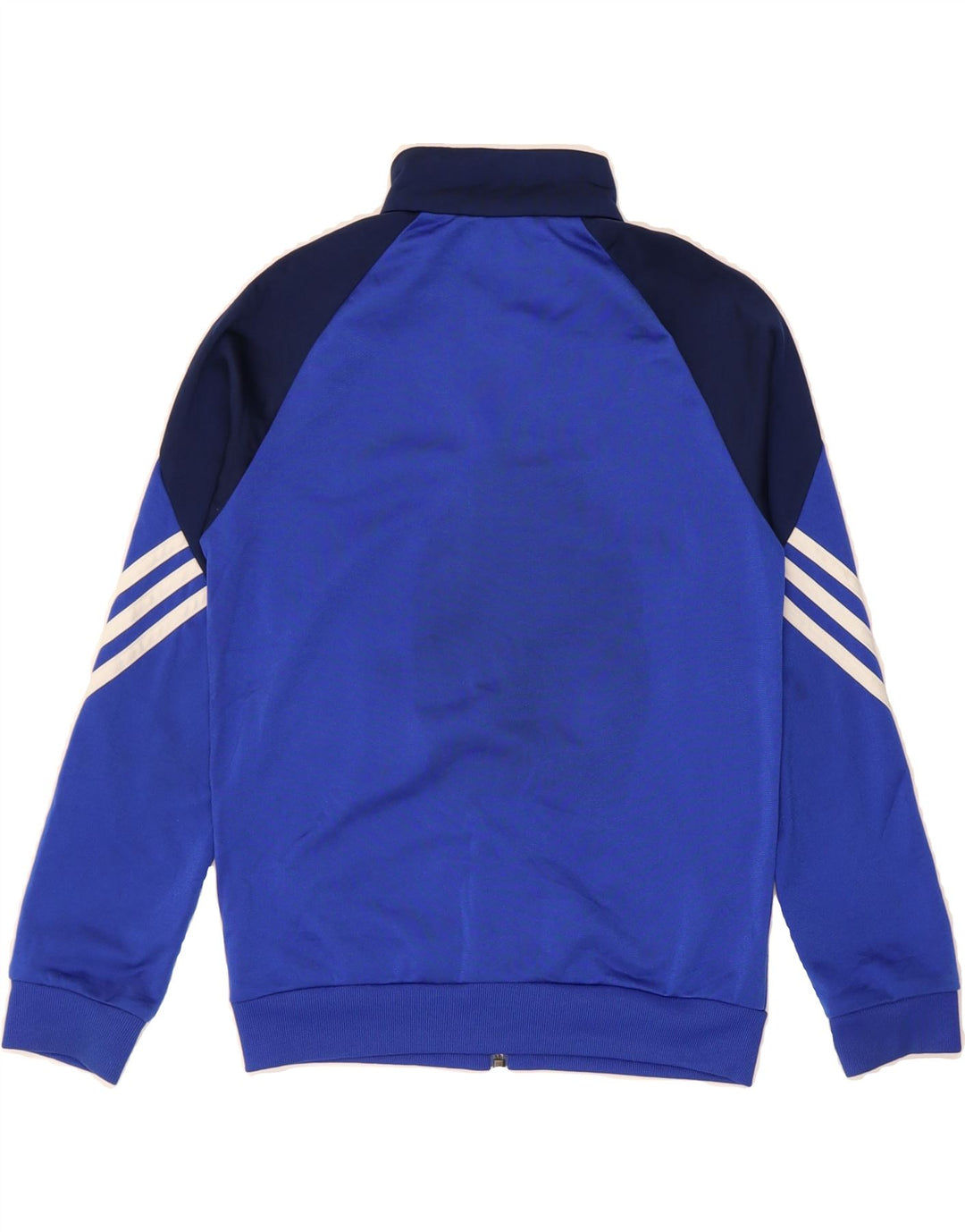 ADIDAS Boys Tracksuit Top Jacket 9-10 Years Medium Blue Colourblock Vintage Adidas and Second-Hand Adidas from Messina Hembry 