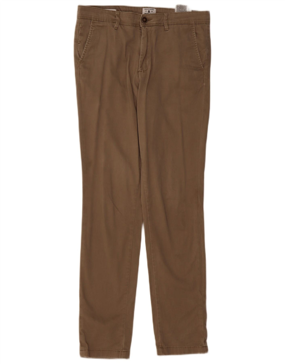 JACK & JONES Straight Chino Bukser til mænd W30 L32 Beige Bomuld