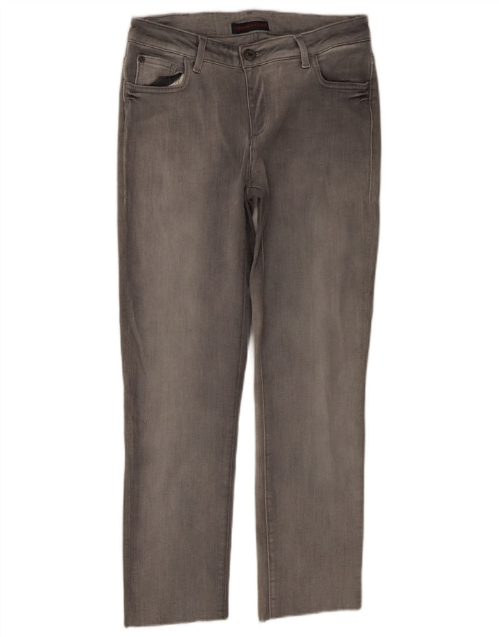 TRUSSARDI Lige jeans til kvinder W27 L25 Grå bomuld