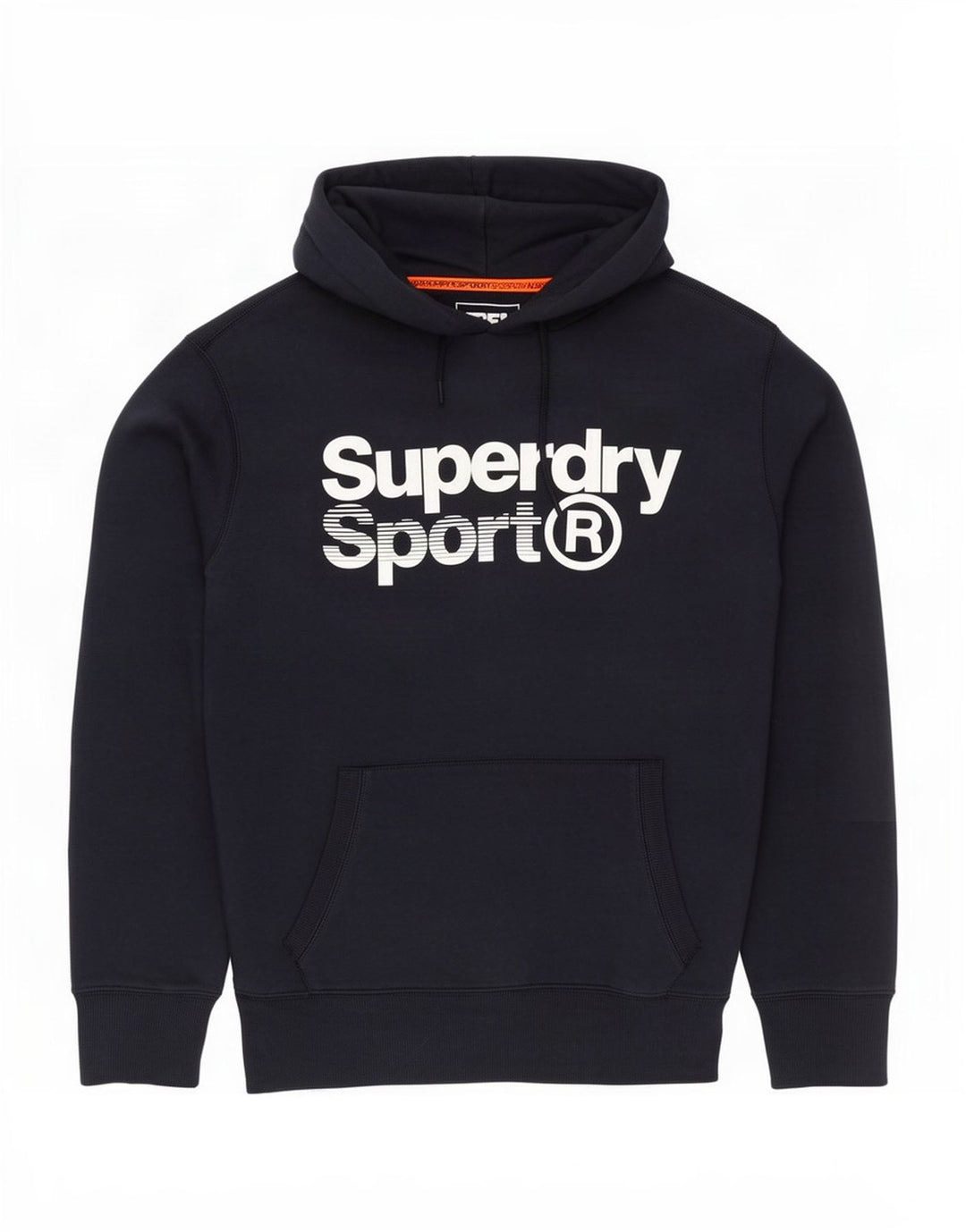 Superdry Grafisk hættetrøje til mænd mellem marineblå bomuld