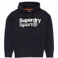 Superdry Grafisk hættetrøje til mænd mellem marineblå bomuld