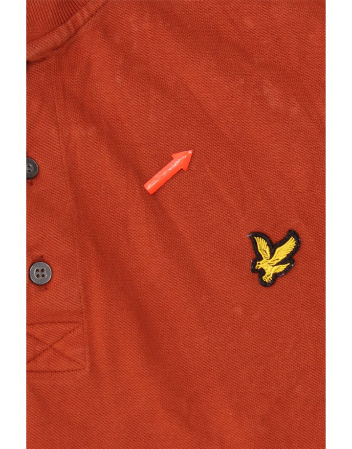Lyle & Scott herre poloshirt XL orange bomuld