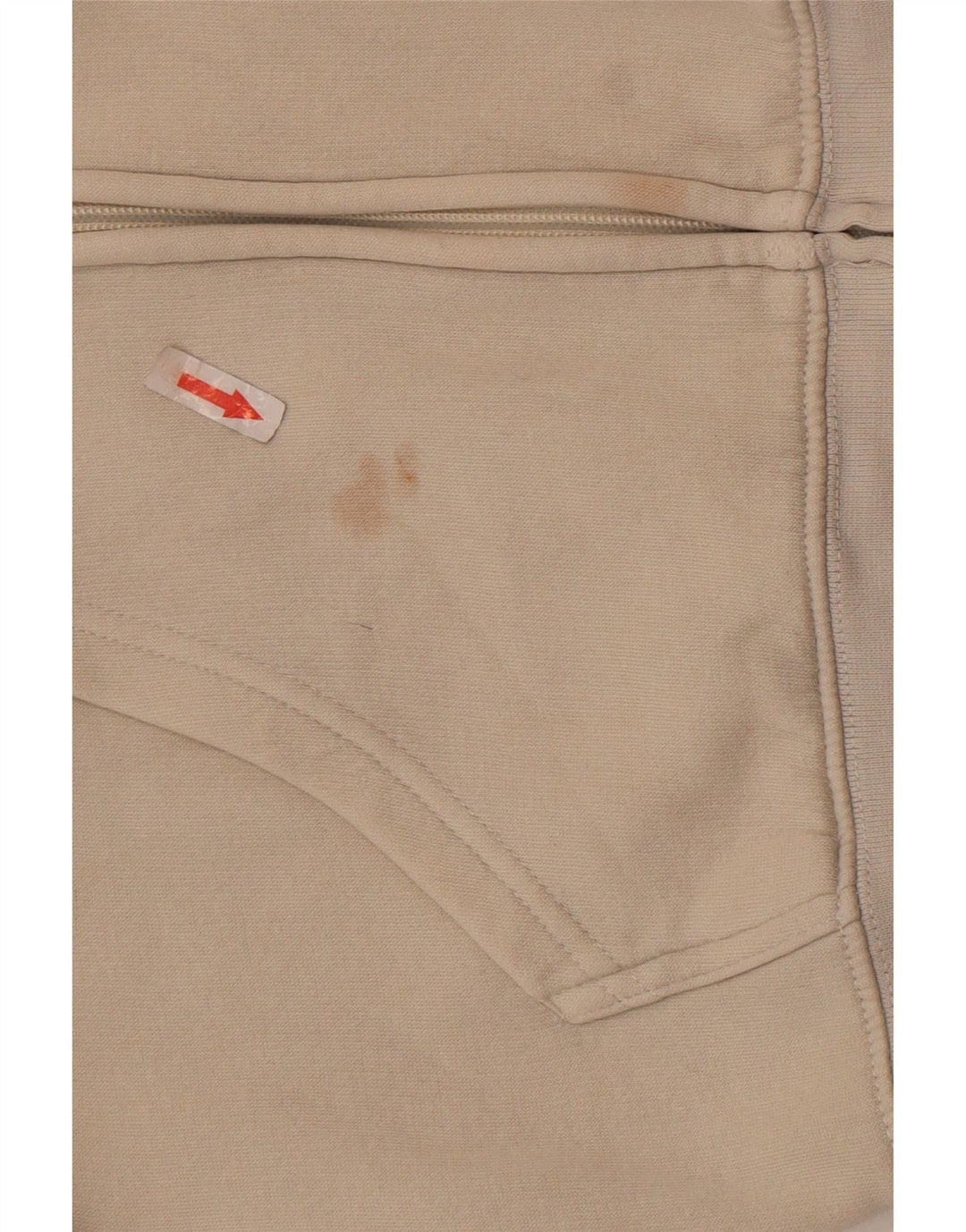 Champion Herre grafisk hættetrøje med lynlås Medium Off White Bomuld