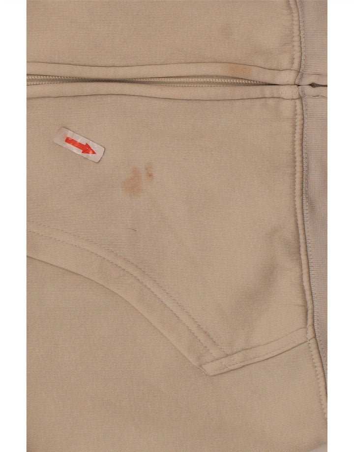 Champion Herre grafisk hættetrøje med lynlås Medium Off White Bomuld