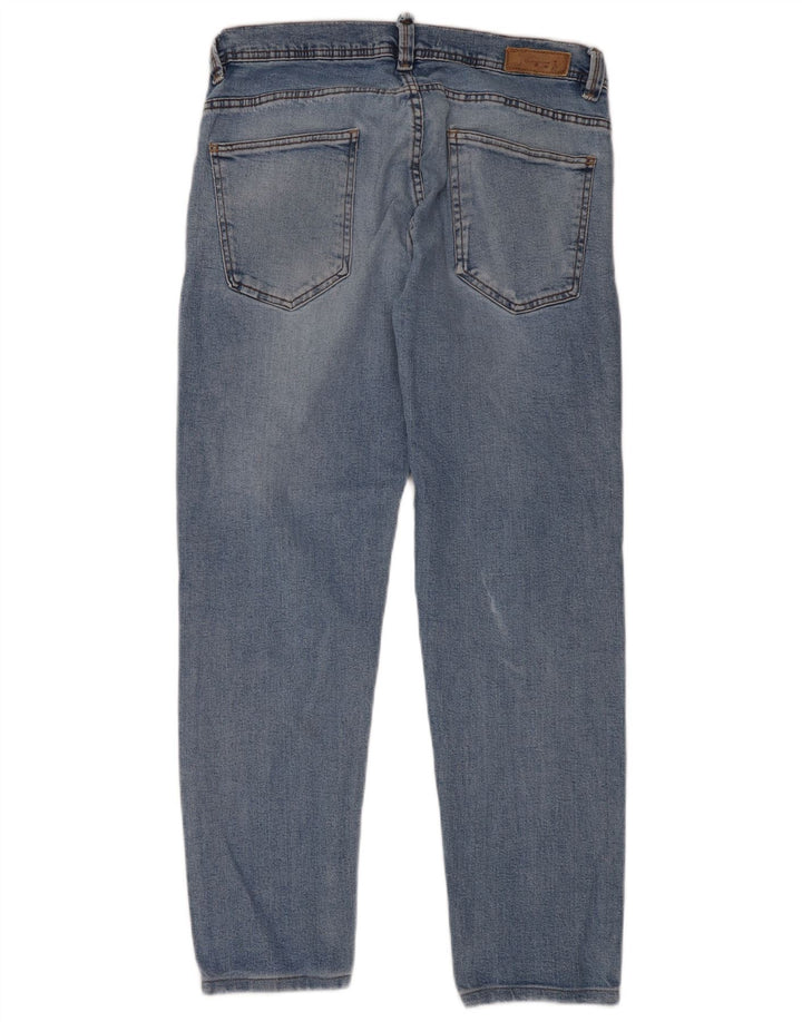 Zara Herre Slim Jeans EU 44 Large W34 L30 Blå
