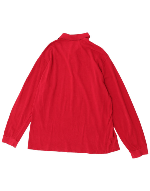 Lacoste Langærmet Polo Shirt til mænd Størrelse 6 XL Burgundy