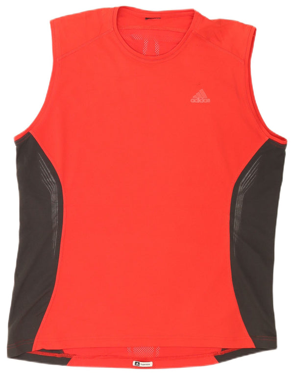 Adidas Herrevest Top XL Rød Colourblock Polyester