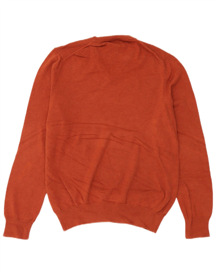 Marks & Spencer Herre V-hals sweater Medium Brun Bomuld