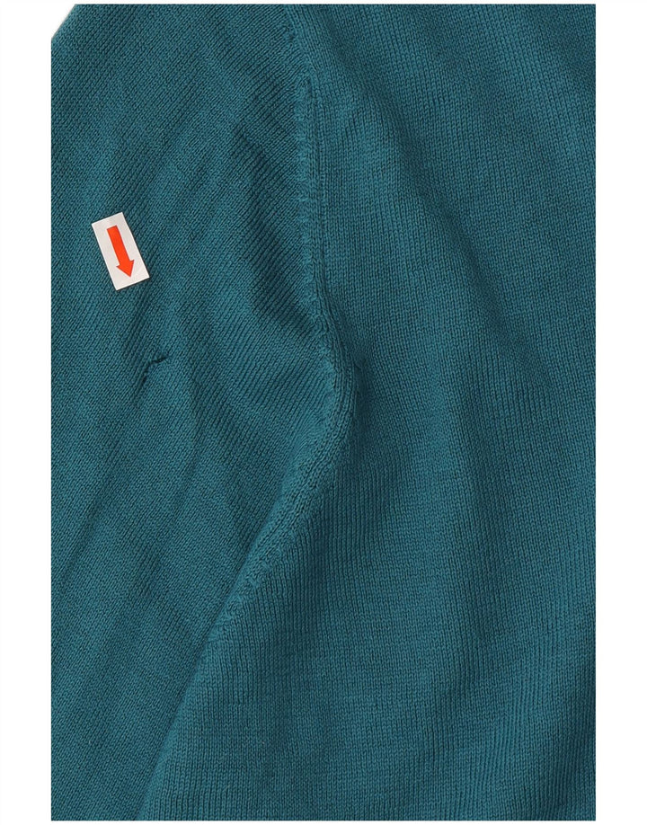 CARRERA Mens Crew Neck Jumper Sweater 2XL Turquoise Wool