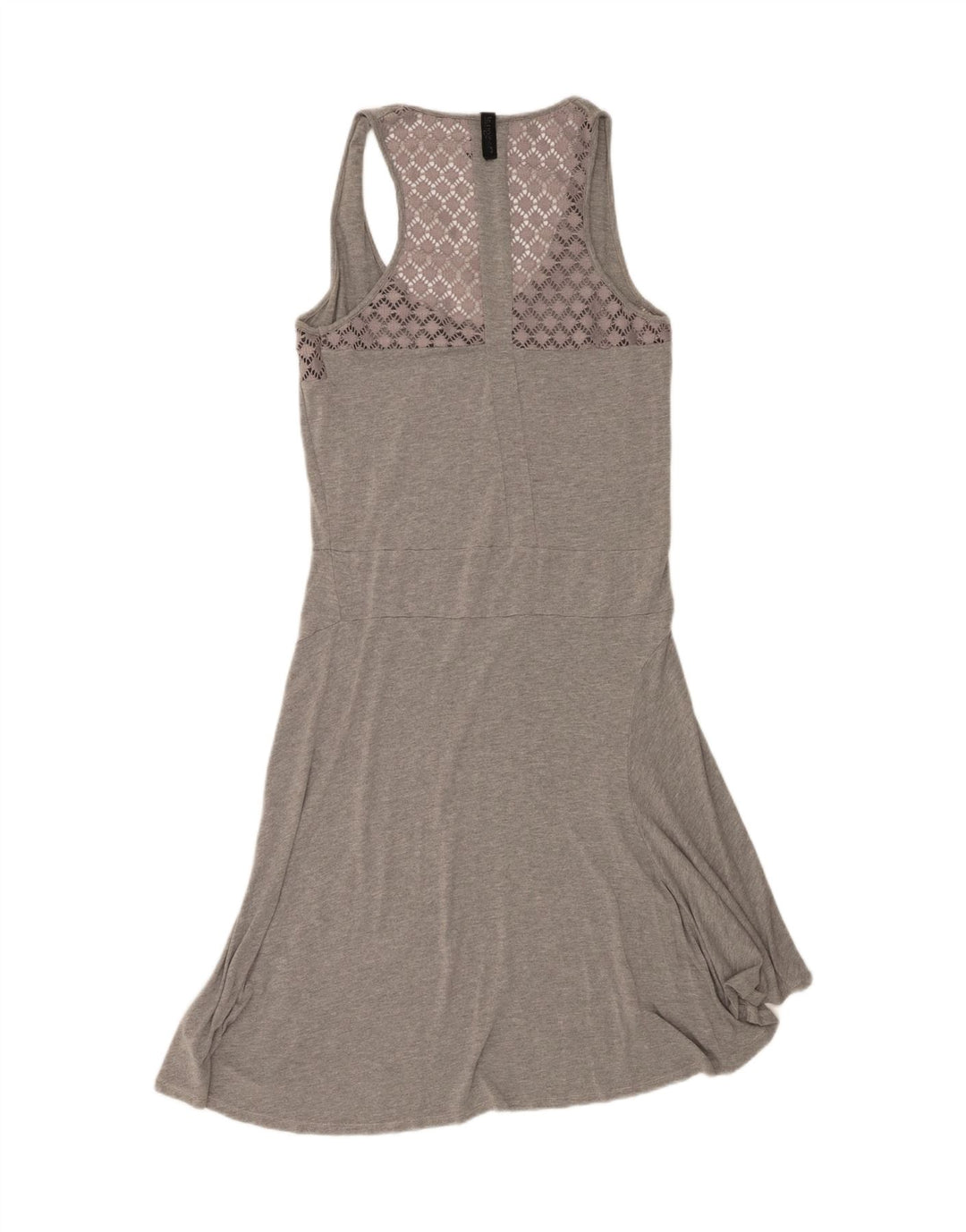 DESIGUAL Womens Graphic Sleeveless Basic Dress UK 14 Medium Grey Floral Vintage Desigual and Second-Hand Desigual from Messina Hembry 
