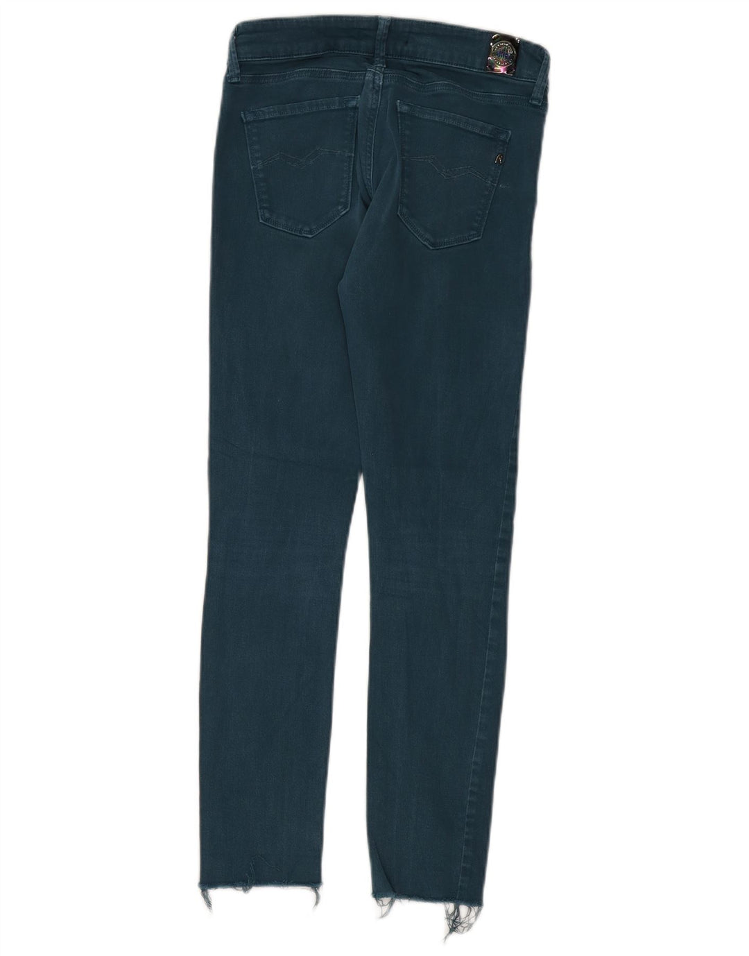 Replay Dame Luz Slim Jeans W25 L27 Blå Bomuld