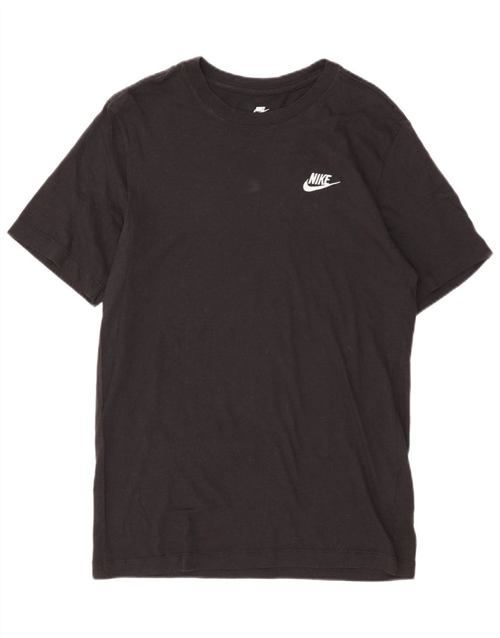 Nike T-shirt top lille sort bomuld til mænd