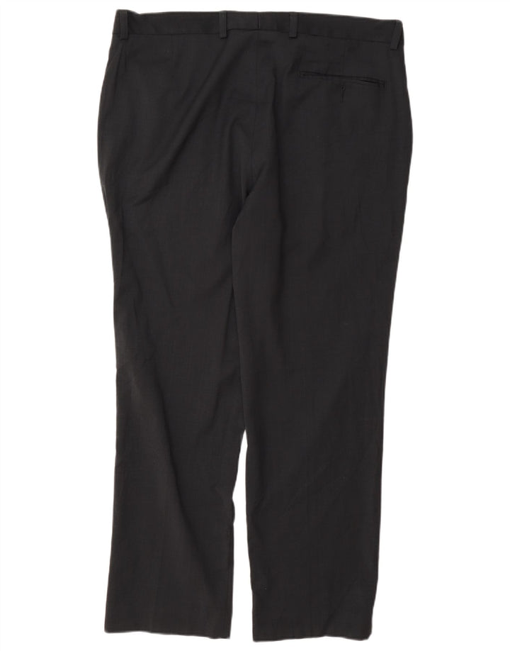 Marks & Spencer Herre Regular Fit Suit Bukser W36 L29 Marineblå Uld