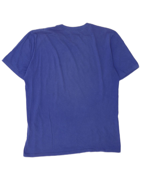 Nike Herre Regular Fit Grafisk T-Shirt Top Stor Blå